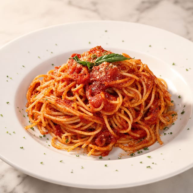 Spaghetti Pomodoro e Basilico.