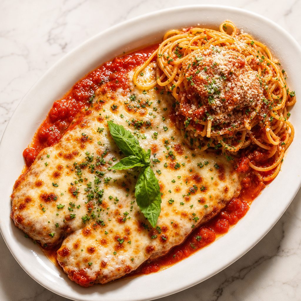 Chicken Parmigiana.