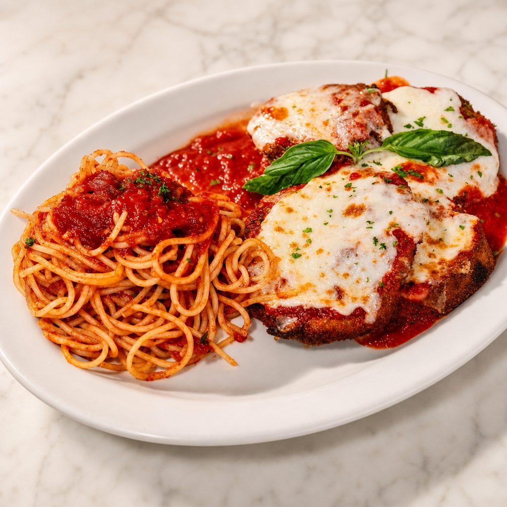 Eggplant Parmigiana.
