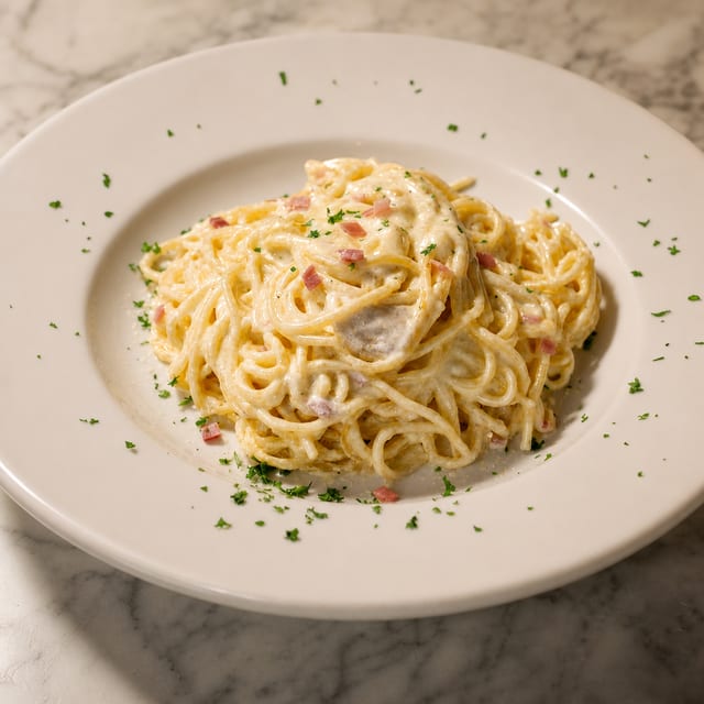 Spaghetti alla Carbonara.