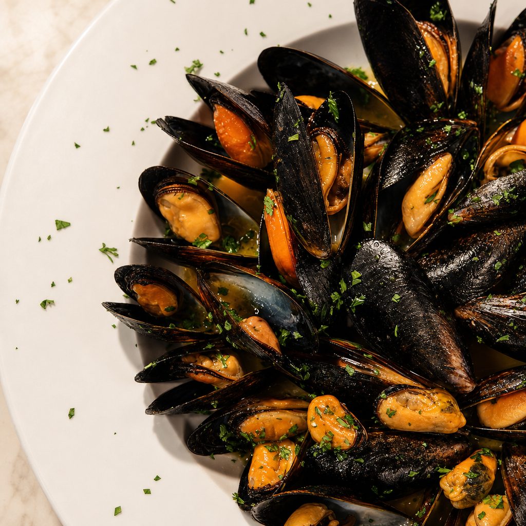 Cozze al vino.