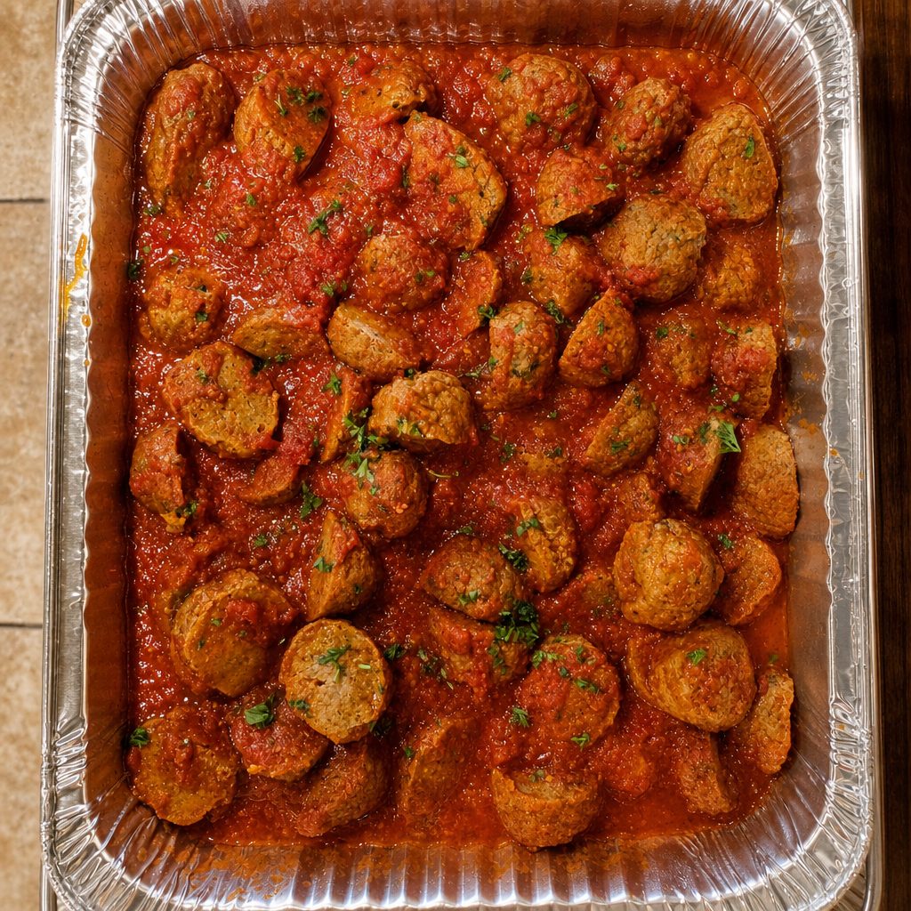 Full Tray Meatballs.