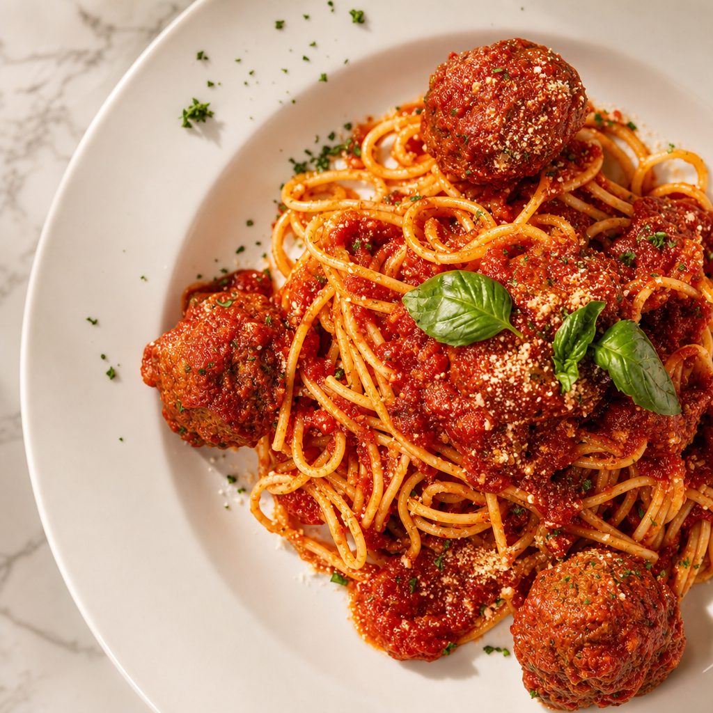 Spaghetti with Meatballs.
